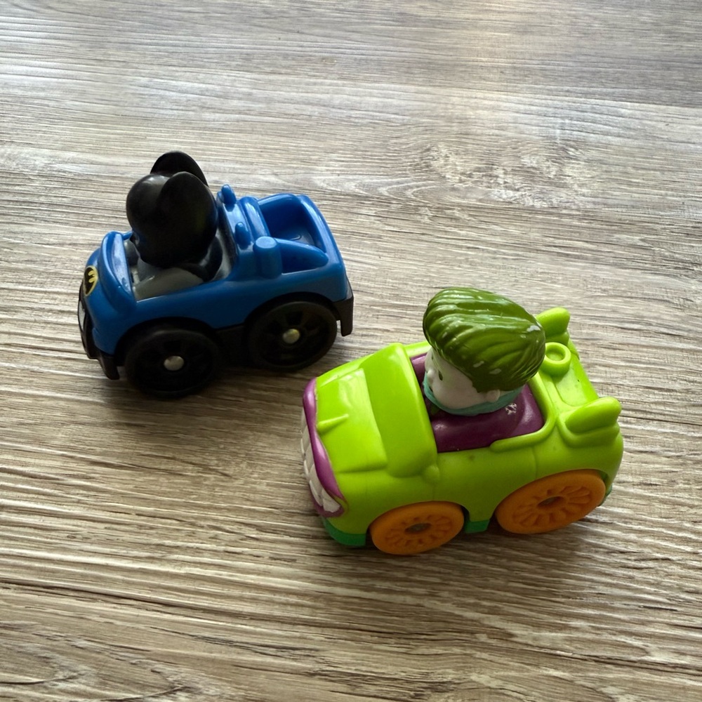 2/$20 Little People Batmobile & Jokermobile Wheelies - Picture 2 of 5